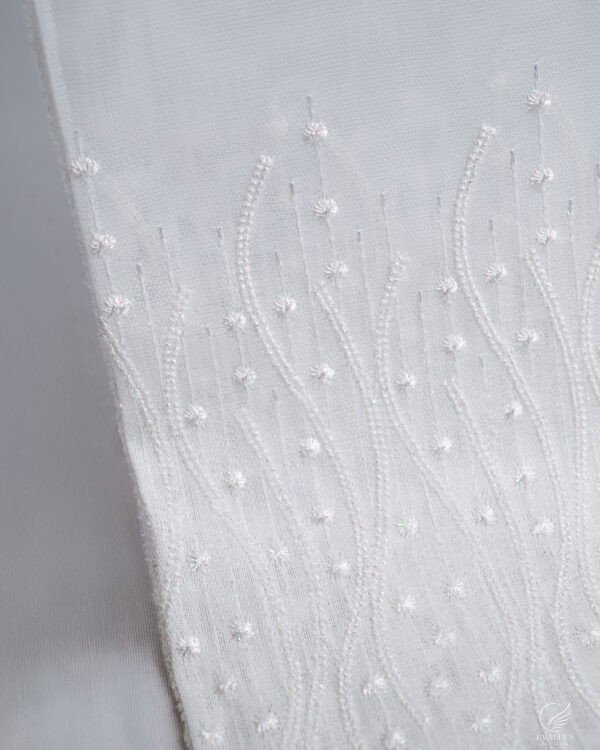 BRD Embroidered Lightweight White Sheer - Image 20