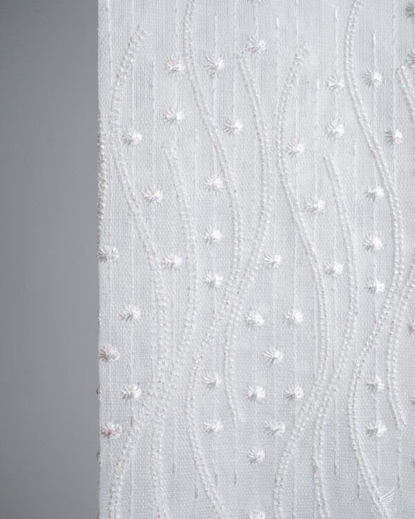 BRD Embroidered Lightweight White Sheer - Image 21