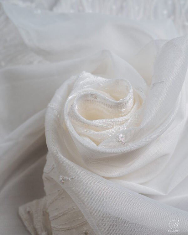 BRD Embroidered Lightweight White Sheer - Image 24