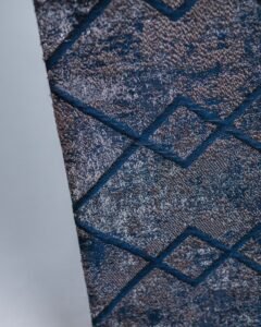 Londra Metallic Velvet Geometric Curtains - Image 2
