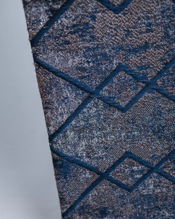 Londra Metallic Velvet Geometric Curtains - Image 2