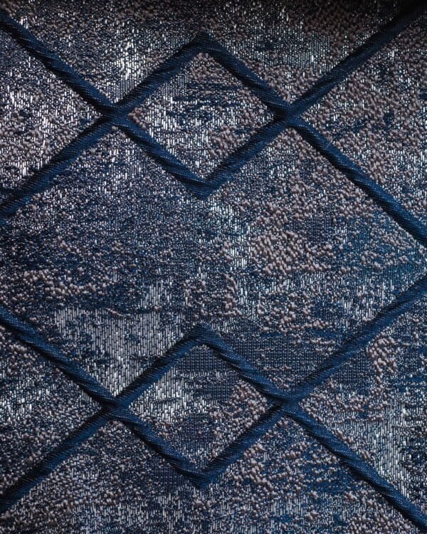 Londra Metallic Velvet Geometric Curtains - Image 13