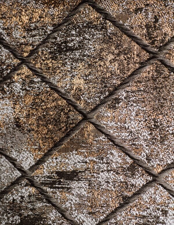 Londra Metallic Velvet Geometric Curtains - Image 8