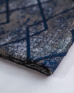 Londra Metallic Velvet Geometric Curtains - Image 3