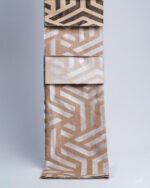 Kongo Metallic Geometric Pattern Curtains