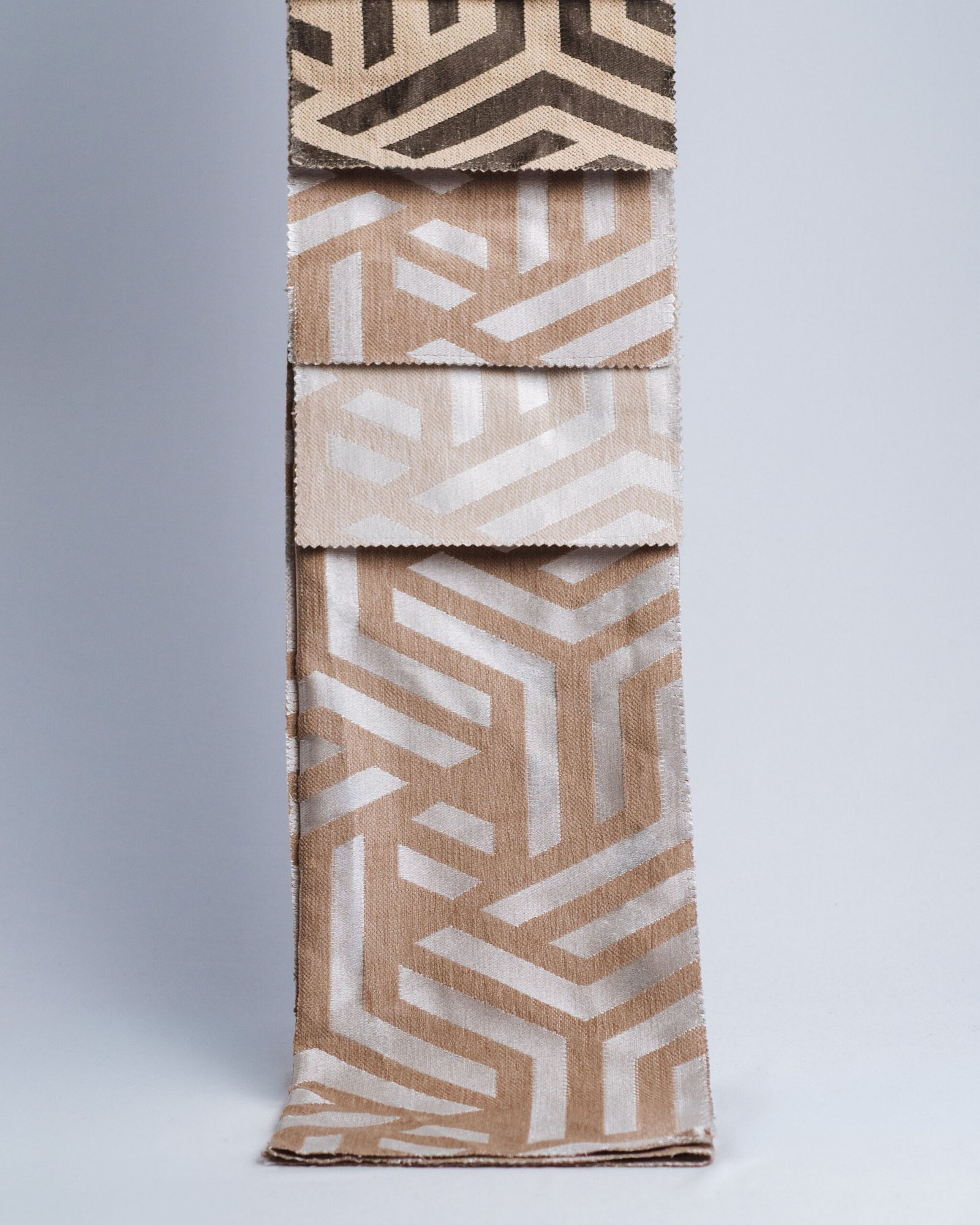 Kongo Metallic Geometric Pattern Curtains - Image 1