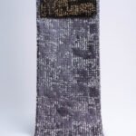 Deren Graphite Glow Woven Jacquard Look Curtains