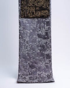 Deren Graphite Glow Woven Jacquard Look Curtains