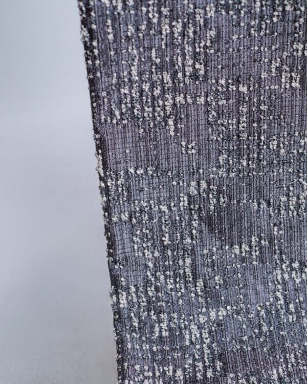Deren Graphite Glow Woven Jacquard Look Curtains - Image 2