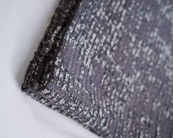 Deren Graphite Glow Woven Jacquard Look Curtains - Image 3