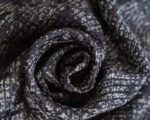 Deren Graphite Glow Woven Jacquard Look Curtains - Image 4