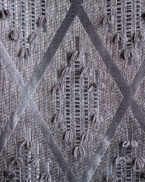 Liva Geometric Tufted Diamond Textured Curtains - Image 10