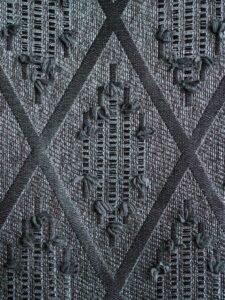 Liva Geometric Tufted Diamond Textured Curtains - Image 9