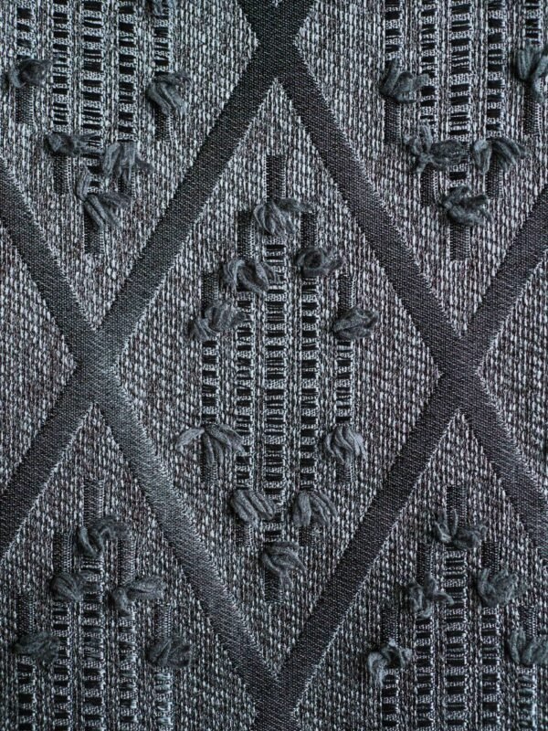 Liva Geometric Tufted Diamond Textured Curtains - Image 9