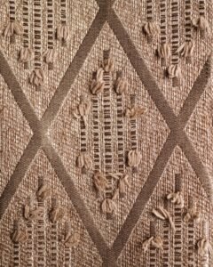 Liva Geometric Tufted Diamond Textured Curtains - Image 8