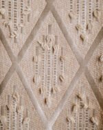Liva Geometric Tufted Diamond Textured Curtains - Image 7