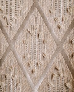 Liva Geometric Tufted Diamond Textured Curtains - Image 7