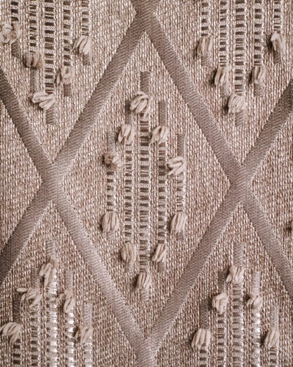 Liva Geometric Tufted Diamond Textured Curtains - Image 6