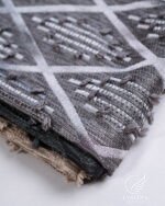 Liva Geometric Tufted Diamond Textured Curtains - Image 4