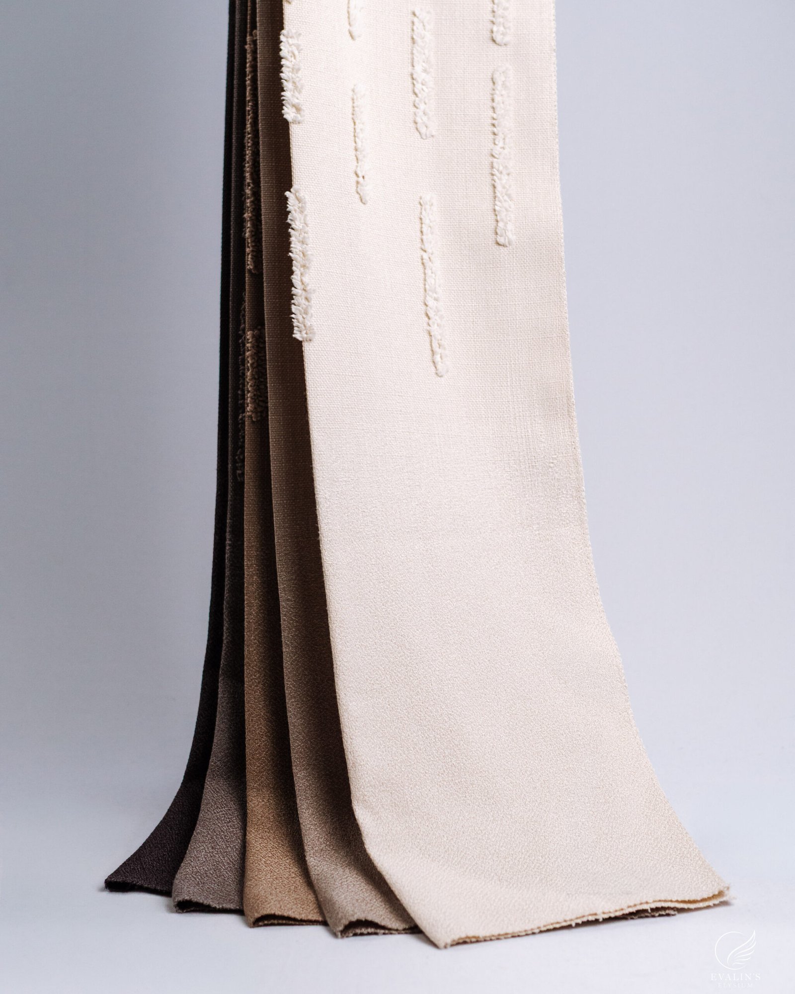 Harmony Minimalist Vertical Stitch Textured Curtains