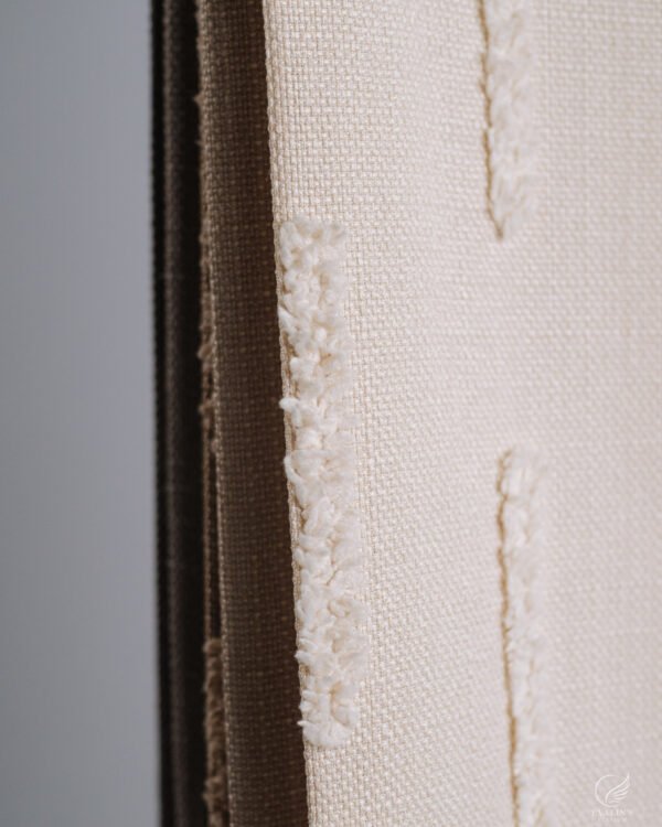 Harmony Minimalist Vertical Stitch Textured Curtains - Image 2