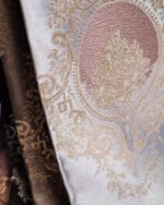 Safir Ornate Baroque Medallion Embroidered Sheer Curtains - Image 3