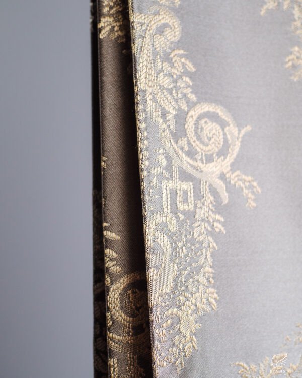 Safir Ornate Baroque Medallion Embroidered Sheer Curtains - Image 2