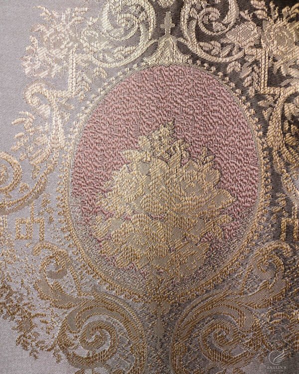 Safir Ornate Baroque Medallion Embroidered Sheer Curtains - Image 9