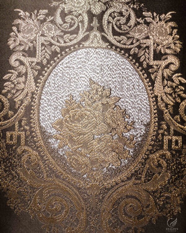 Safir Ornate Baroque Medallion Embroidered Sheer Curtains - Image 8