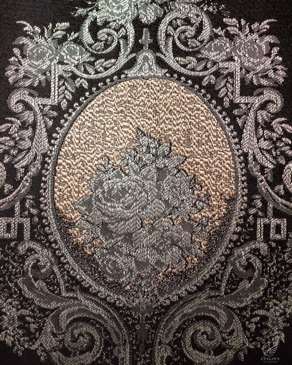 Safir Ornate Baroque Medallion Embroidered Sheer Curtains - Image 7