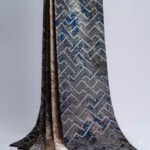 Zumrut Modern Geometric Zigzag Textured Curtains
