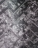 Zumrut Modern Geometric Zigzag Textured Curtains - Image 8