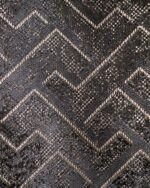 Zumrut Modern Geometric Zigzag Textured Curtains - Image 7