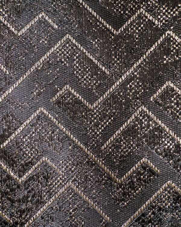 Zumrut Modern Geometric Zigzag Textured Curtains - Image 7