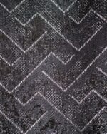 Zumrut Modern Geometric Zigzag Textured Curtains - Image 6