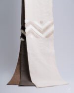 Zeus Sculpted Chevron Tufted Linen-Look Abstract Curtain