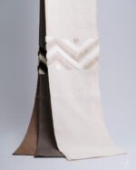 Zeus Sculpted Chevron Tufted Linen-Look Abstract Curtain