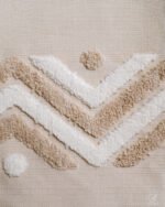 Zeus Sculpted Chevron Tufted Linen-Look Abstract Curtain - Image 12