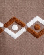 Zeus Sculpted Chevron Tufted Linen-Look Abstract Curtain - Image 7