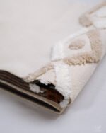 Zeus Sculpted Chevron Tufted Linen-Look Abstract Curtain - Image 5