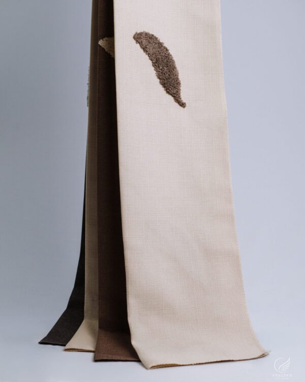 Romeo Feather Relief Embroidered Curtains - Image 2