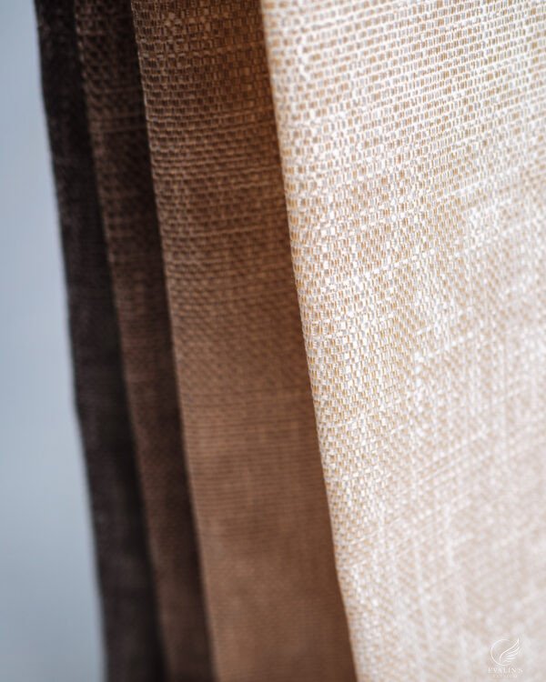 Almina Soft Horizon Linen Textured Curtain - Image 3
