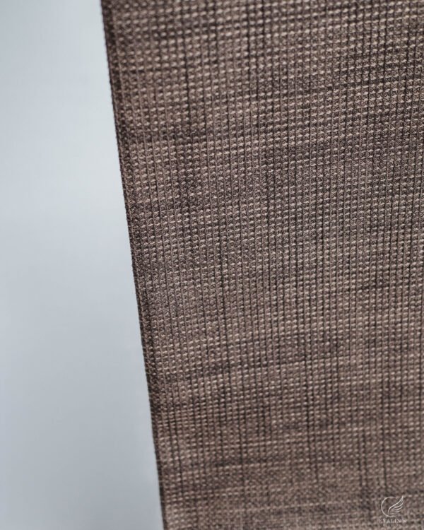Selimiye Loomed Grid Linen-Look Curtain - Image 2