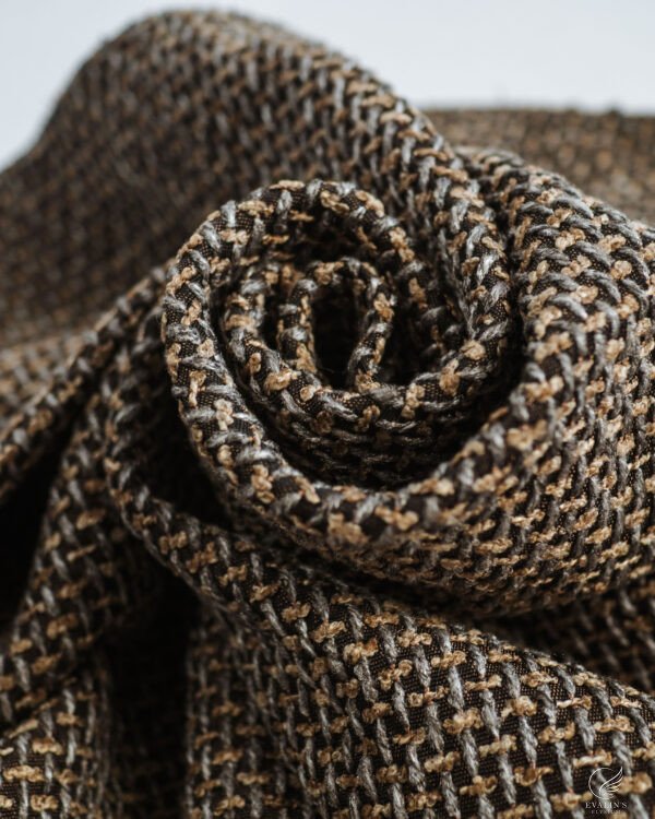 Demre Couture Basketweave Textured Curtains - Image 4