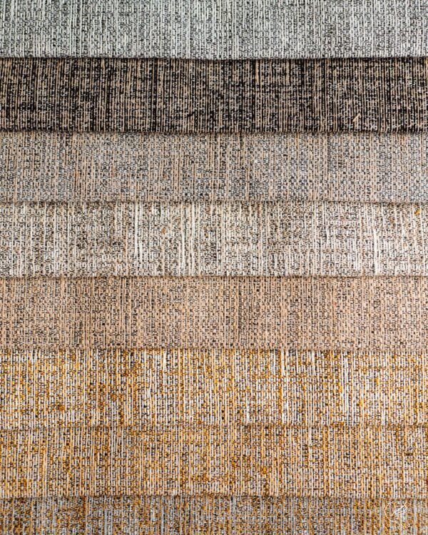 Verona Tailored Crosshatch Rustic Linen-Look Curtain - Image 5