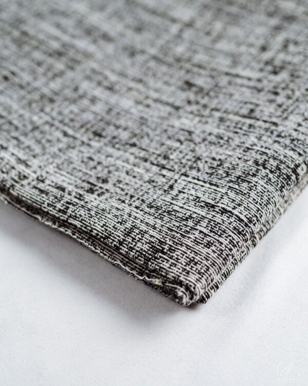 Verona Tailored Crosshatch Rustic Linen-Look Curtain - Image 3