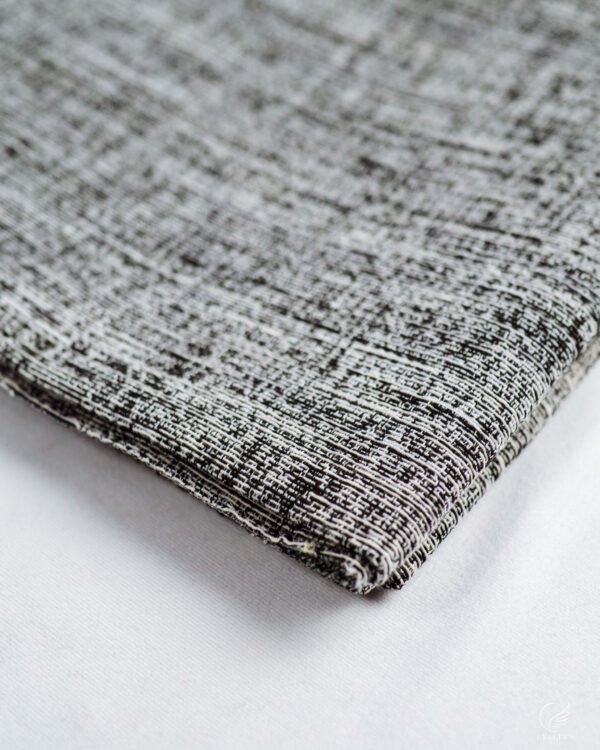 Verona Tailored Crosshatch Rustic Linen-Look Curtain - Image 3