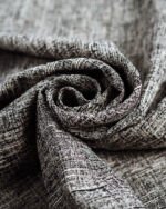 Verona Tailored Crosshatch Rustic Linen-Look Curtain - Image 2