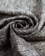 Verona Tailored Crosshatch Rustic Linen-Look Curtain - Image 2