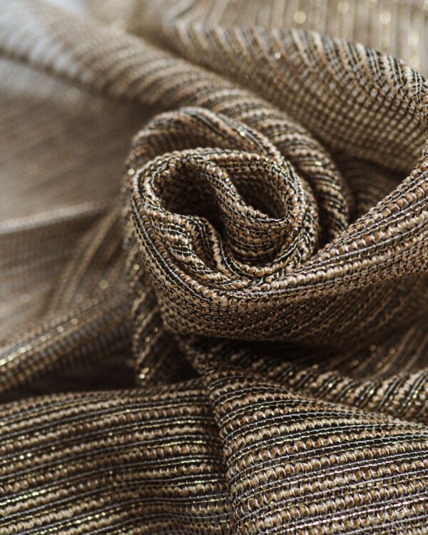 22641 Woven Waffle Column Linen-Look Curtain - Image 4